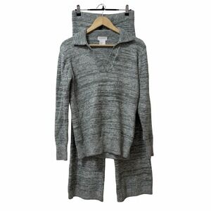 Softies Womens Marshmallow V Neck Collared Fleece Set Size XS Green‎ Cozy Lounge